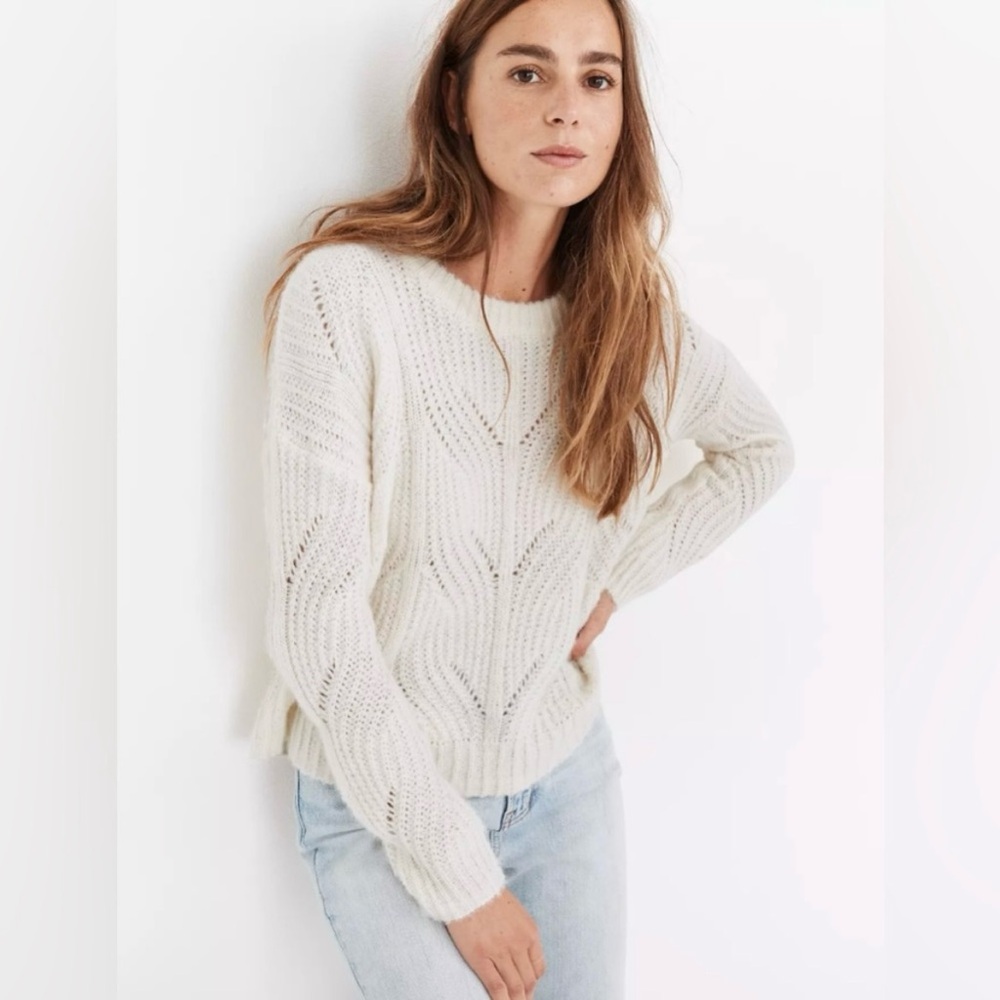 Madewell Charley Pullover Sweater | Cream | XS